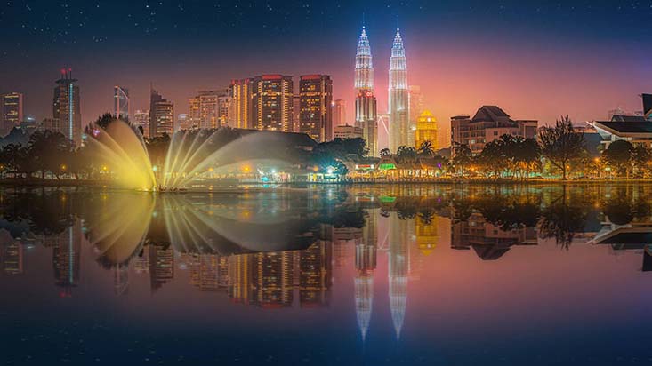 Kuala Lumpur at night